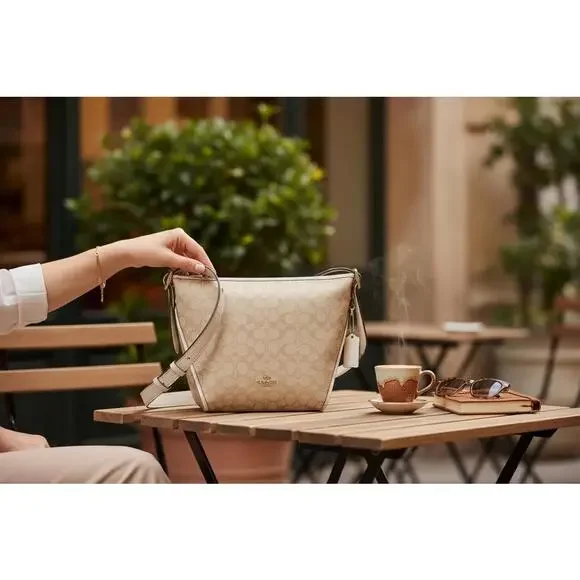 Coach Small Dufflette In Signature Jacquard - NWT (New) - Picture 1 of 8